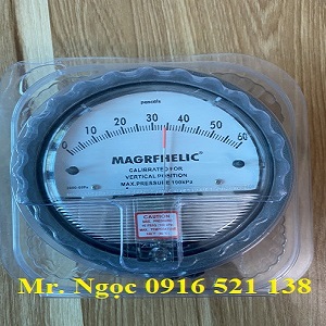 Đồng hồ chênh áp Magrfhelic 0~60Pa, 100Pa, 500Pa, 750Pa...