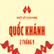 Thông báo lịch nghỉ lễ Quốc Khánh 2/9/2026